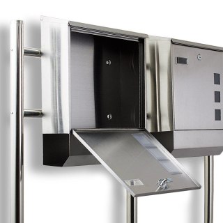 Skrzynka podwójna stal inox