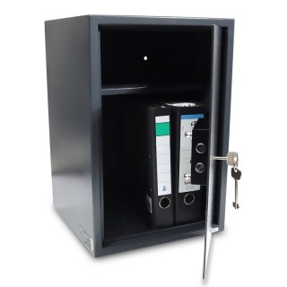 Solidny mocny sejf na cenne przedmioty łatwy montaż dwa klucze w zestawie