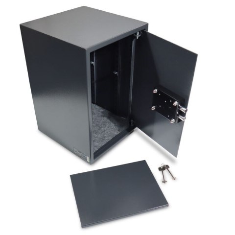 Solidny mocny sejf na cenne przedmioty łatwy montaż dwa klucze w zestawie