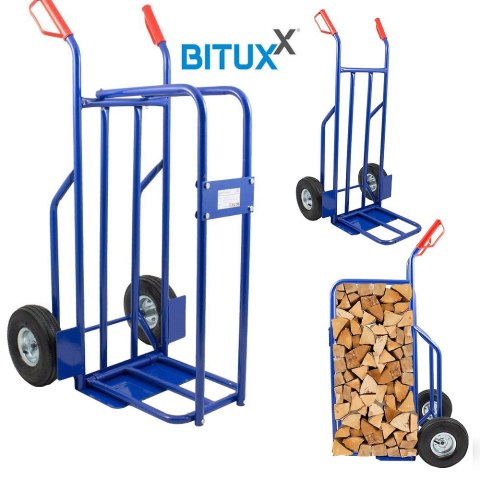 Bituxx wózek do przewożenia drewna – transportowy wózek 100 kg na opał i materiały