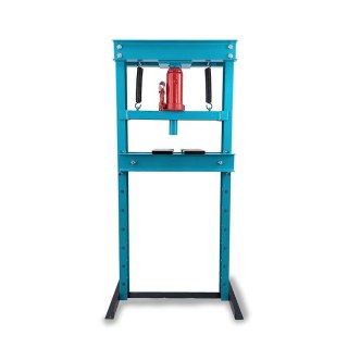 Warsztatowa prasa hydrauliczna nacisk 12ton niebieska bezpieczna