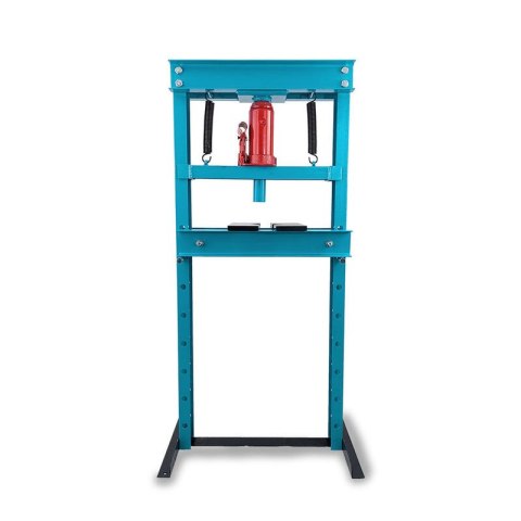 Warsztatowa prasa hydrauliczna nacisk 12ton niebieska bezpieczna
