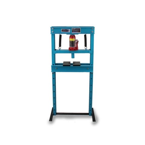Warsztatowa prasa hydrauliczna nacisk 12ton niebieska bezpieczna