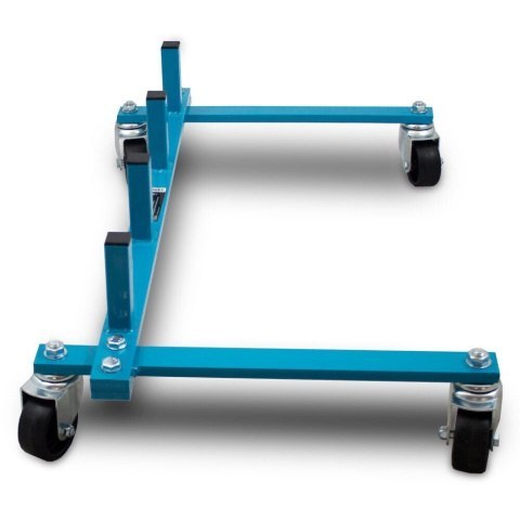 Wózki manewrowe hydrauliczne 4 sztuki w zestawie ze stojakiem na wózki