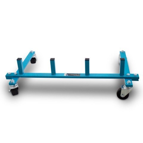 Wózki manewrowe hydrauliczne 4 sztuki w zestawie ze stojakiem na wózki