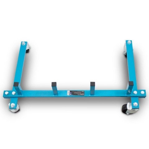 Wózki manewrowe hydrauliczne 4 sztuki w zestawie ze stojakiem na wózki