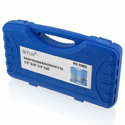 ZESTAW KLUCZY W WALIZCE GRZECHOTKI Z REGULACJĄ + NASADKI UDAROWE 6 EL