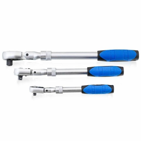 ZESTAW KLUCZY W WALIZCE GRZECHOTKI Z REGULACJĄ + NASADKI UDAROWE 6 EL