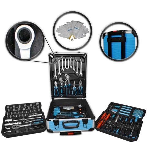 Bituxx zestaw narzędzi 1200 elementów w walizce na kółkach – kompletny warsztat domowy i profesjonalny