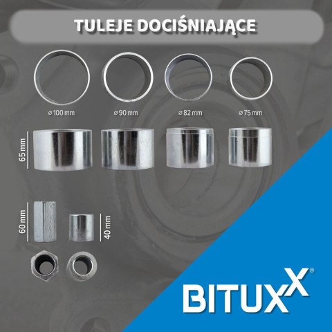 Zestaw narzędzi do łożysk piast i wałów napędowych 31 elementów – uniwersalny zestaw do montażu i demontażu z walizką