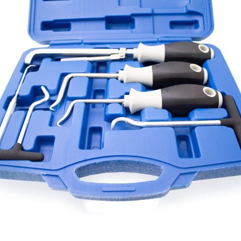 ZESTAW NARZĘDZI HAKOWYCH DO DEMONTAŻU USZCZELEK WĘŻY OLEJOWYCH 6 ELEMENTÓW