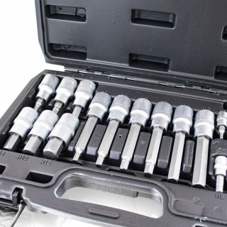 ZESTAW NASADEK IMBUSOWYCH KLUCZE 18 ELEMENTÓW STAL CHROMOWO WANADOWA