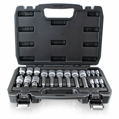 ZESTAW NASADEK IMBUSOWYCH KLUCZE 18 ELEMENTÓW STAL CHROMOWO WANADOWA