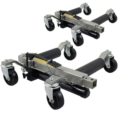 ZESTAW WÓZKÓW MANEWROWYCH 2 SZT Z PODNOŚNIKIEM HYDRAULICZNYM DO 680KG WÓZEK