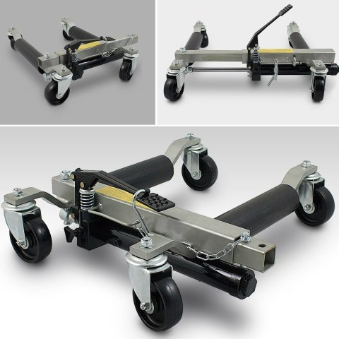 ZESTAW WÓZKÓW MANEWROWYCH 2 SZT Z PODNOŚNIKIEM HYDRAULICZNYM DO 680KG WÓZEK
