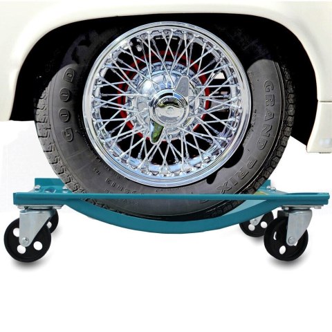 Zestaw wózków manewrowych Bituxx 4x450 kg – stalowe wózki warsztatowe