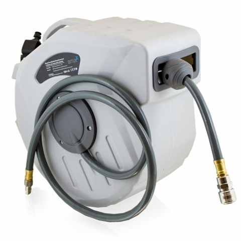 Automatycznie zwijany wąż pneumatyczny Bituxx 30 m 1/4″ naścienny – obrót 180°