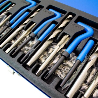 Bituxx Zestaw do naprawy gwintowników metrycznych M5-M12 (131 elementów)