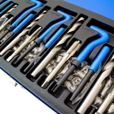 Bituxx Zestaw do naprawy gwintowników metrycznych M5-M12 (131 elementów)