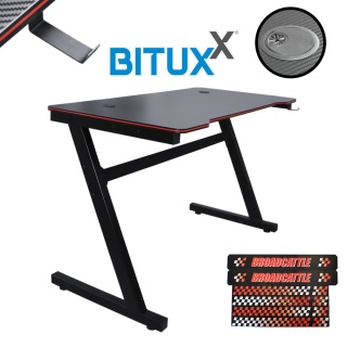 Biurko Gamingowe dla Graczy do komputera 120cm MDF 15mm Solidne BITUXX