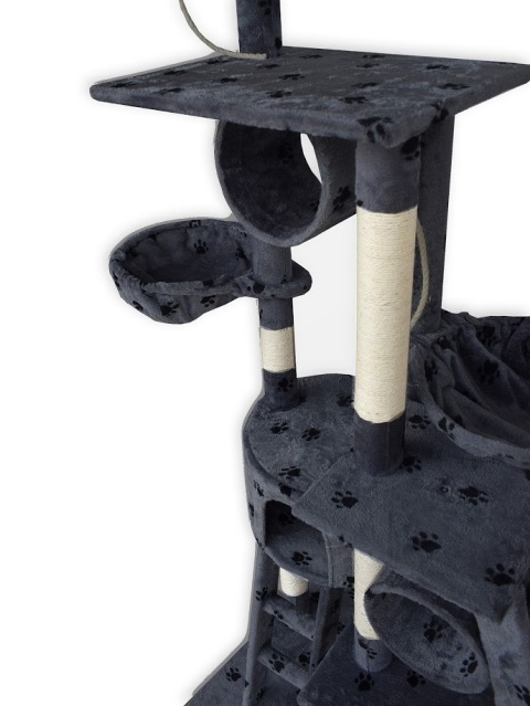 Drapak dla kota XXL 255 cm w kolorze siwy-ciemny plac zabaw dla kotów