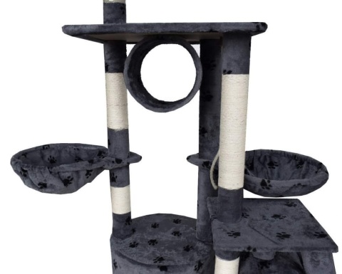 Drapak dla kota XXL 255 cm w kolorze siwy-ciemny plac zabaw dla kotów