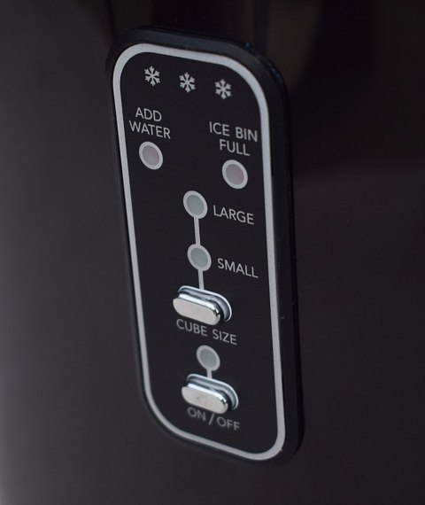 KOSTKARKA MASZYNA DO PRODUKCJI KOSTEK LODU INOX CZARNA DOMOWA STOŁOWA