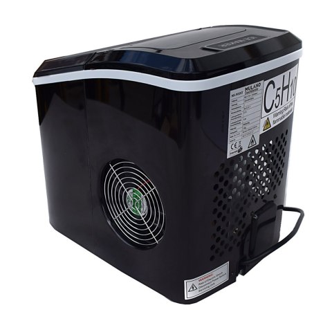 KOSTKARKA MASZYNA DO PRODUKCJI KOSTEK LODU INOX CZARNA DOMOWA STOŁOWA