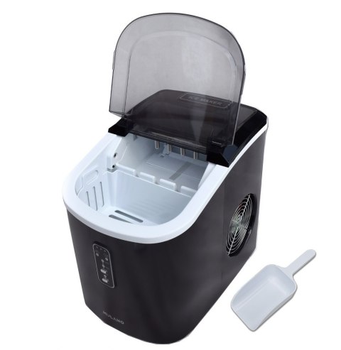 KOSTKARKA MASZYNA DO PRODUKCJI KOSTEK LODU INOX CZARNA DOMOWA STOŁOWA