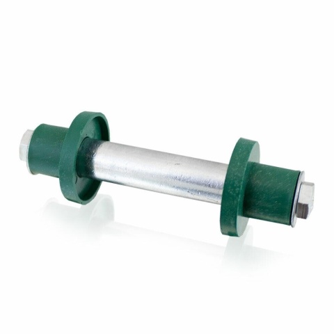 Koło pompowane do taczki Bituxx 400 mm szer. 90 mm z osią — wytrzymałość 250 kg