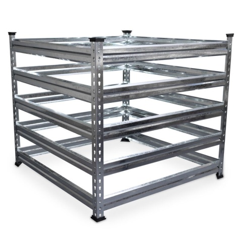 Kompostownik Zewnętrzny Ogrodowy Stal Ocynkowana Bituxx 120x120x93