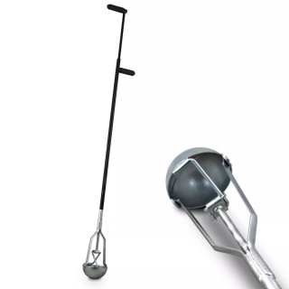 Łopata do dołów i otworów Bituxx – średnica 24 cm, długość 150 cm, waga 1,8 kg