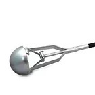 Łopata do dołów i otworów Bituxx – średnica 24 cm, długość 150 cm, waga 1,8 kg