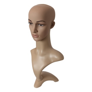 Manekin głowa damska ekspozycyjna głowa damska 52 cm do peruk, czapek i biżuterii