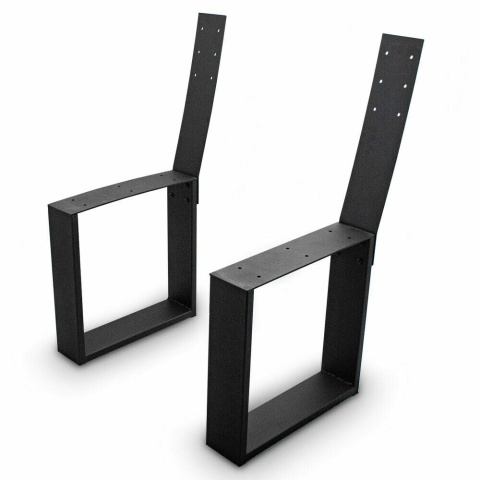Metalowe nogi „płozy” do ławki 40×40 cm, stal malowana proszkowo czarna, zestaw 2 sztuk + oparcie