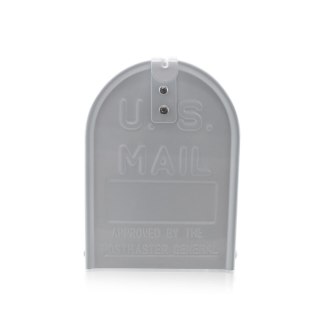 NOWOCZESNA SKRZYNKA POCZTOWA NA LISTY USA AMERYKAŃSKA BIAŁA Z FLAGĄ