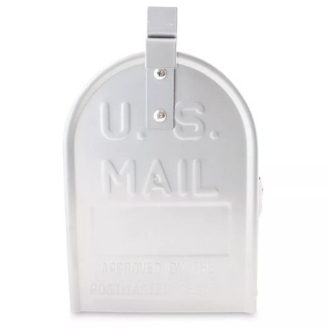 ORYGINALNA SOLIDNA SKRZYNKA NA LISTY AMERYKAŃSKA USA SREBRNA