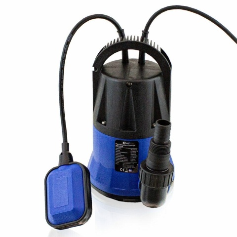 Płaska pompa zatapialna Bituxx 400 W – moc 400 W, max przepływ 5000 l/h, głębokość zanurzenia 7 m, przyłącze 1″‑1½