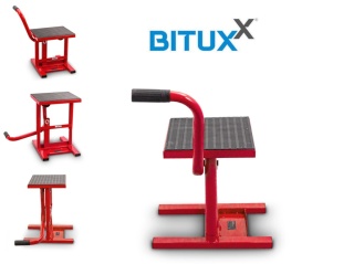 Podnośnik motocyklowy do 150kg 31-41cm 29x24cm Pionowy Czerwony Serwisowy