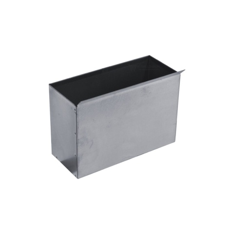 Popielnica ogrodowa ścienna ze stali nierdzewnej – duża, na kluczyk, inox