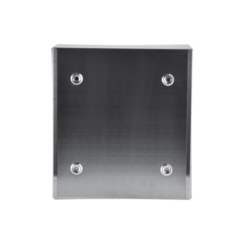 Popielnica ogrodowa ścienna ze stali nierdzewnej – duża, na kluczyk, inox