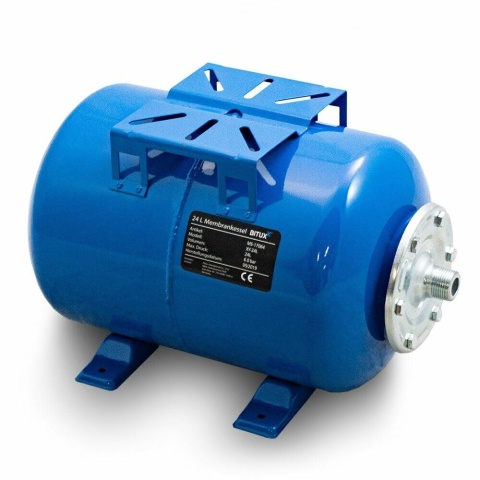 Stalowy hydrofor z membraną Bituxx 24 l – zbiornik ciśnieniowy EPDM przyłącze 1″