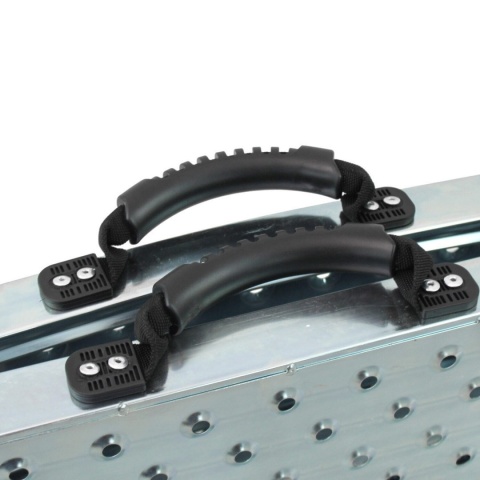 Komplet 2 stalowych ramp najazdowych 176 cm o udźwigu 800 kg (2×400 kg), szerokość najazdu 22 cm, składane, idealne do motocykl