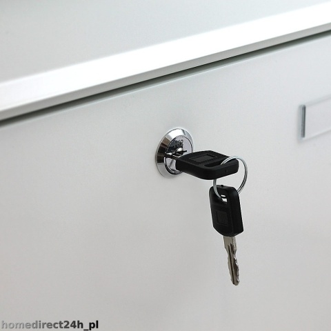 Nowoczesna biała skrzynka pocztowa na listy metalowa konstrukcja odporna na warunki atmosferyczne z zamkiem i otworem wrzutowym