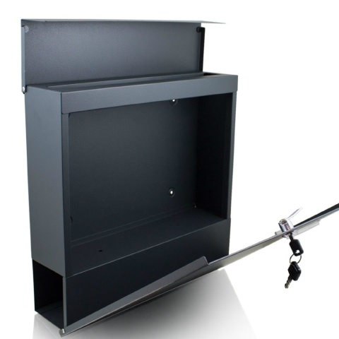 Skrzynka Pocztowa na listy naścienna Bituxx z Gazetnikiem Nowoczesna