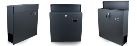 Skrzynka Pocztowa na listy naścienna Bituxx z Gazetnikiem Nowoczesna