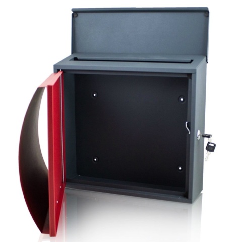 Skrzynka na listy Nowoczesna półokrągła Solidna Naścienna POST na kluczyk