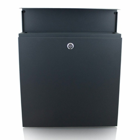 Skrzynka na listy Pocztowa Duża Grafitowa z Gazetnikiem Duza 37x37x10