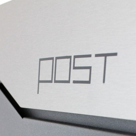 Skrzynka na listy Pocztowa wisząca Naścienna Grafitowa z gazetnikiem