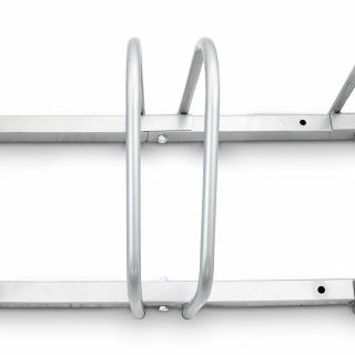 Solidny stojak na rowery 4 miejsca metal malowany proszkowo, kompatybilny z oponami 35‑60 mm